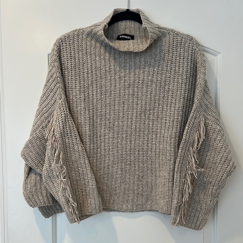 Express Fringe Sweater